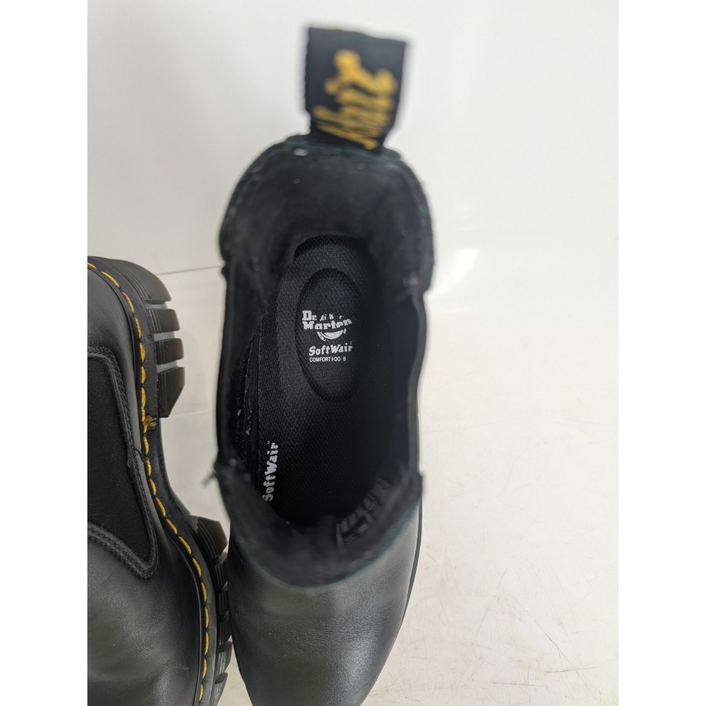 Dr. Martens Women's Audrick Leather Platform Chelsea boots: size 8 - Black - Picture 8 of 12